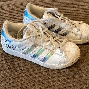 Custom splatter adidas sneakers 13